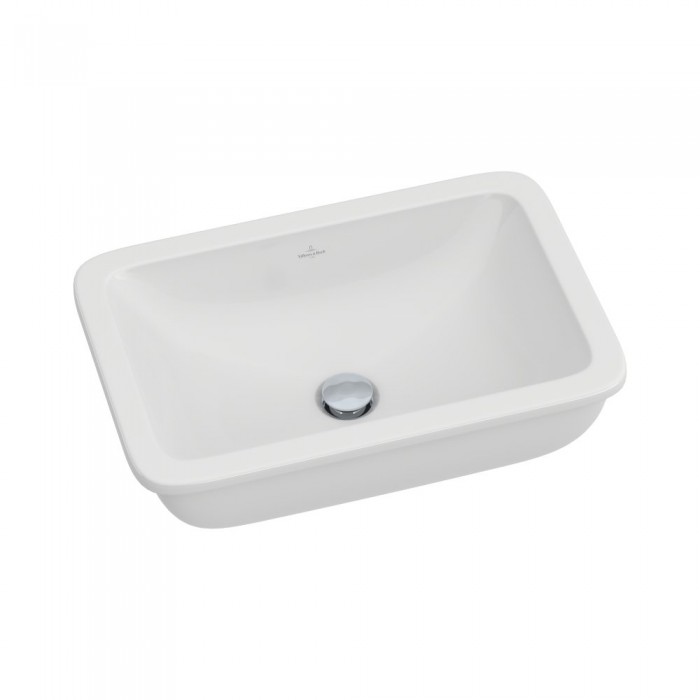 Раковина под столешницу Villeroy & Boch Loop & Friends 540 x 340 x 185 мм, с переливом, альпийский белый CeramicPlus