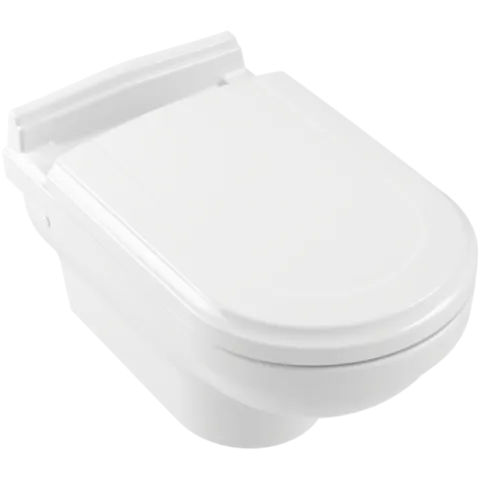 Унитаз подвесной (без сиденья) Villeroy & Boch Hommage, альпийский белый CeramicPlus