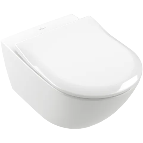 Сиденье для унитаза SlimSeat Villeroy & Boch Subway 2.0 с крышкой SoftClosing QuickRelease, альпийский белый
