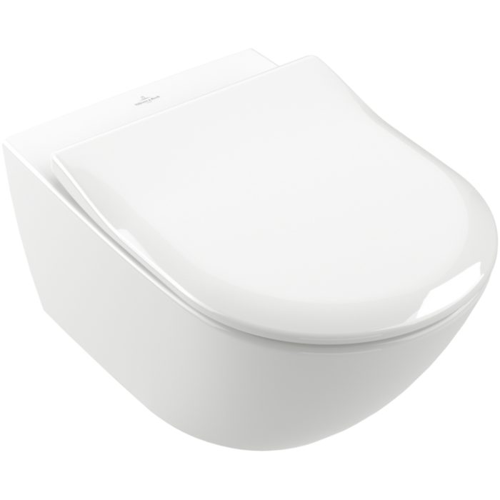 Сиденье для унитаза SlimSeat Villeroy & Boch Subway 2.0 с крышкой SoftClosing QuickRelease, альпийский белый