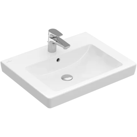 Раковина Villeroy & Boch Subway 2.0, 600 x 470 x 150 мм, с переливом, нешлифованный, альпийский белый