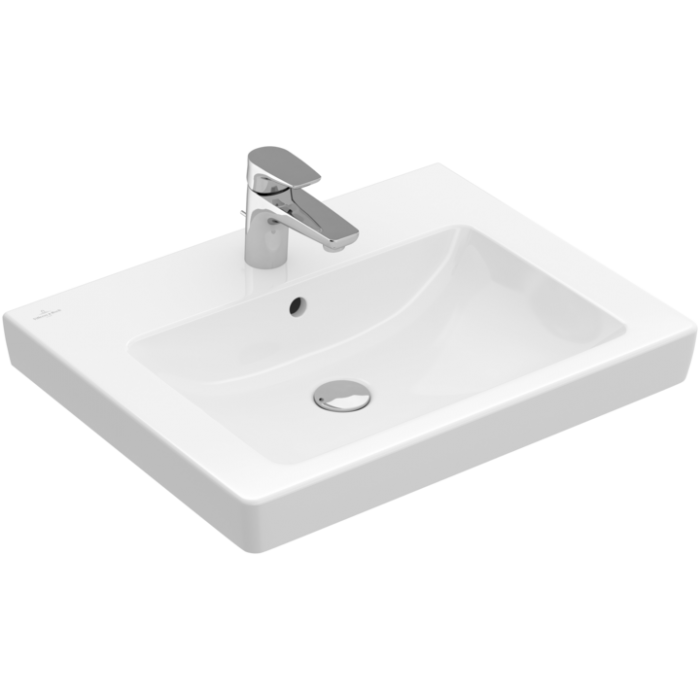 Раковина Villeroy & Boch Subway 2.0, 600 x 470 x 150 мм, с переливом, нешлифованный, альпийский белый