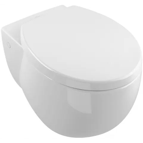 Унитаз с вертикальным смывом Villeroy & Boch Aveo new generation, альпийский белый CeramicPlus