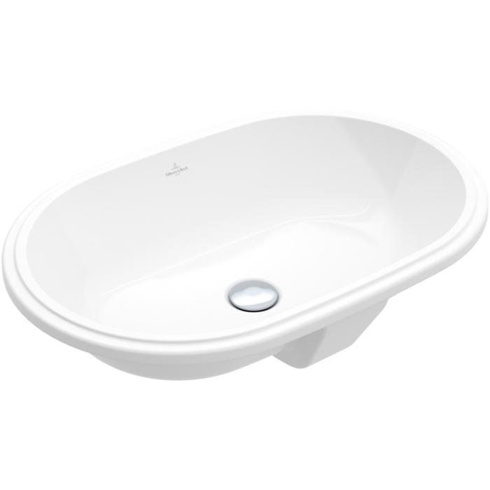 Раковина для установки под столешницу Villeroy & Boch Architectura, 430 x 630 x 175 мм, с переливом, нешлифованный, альпийский белый