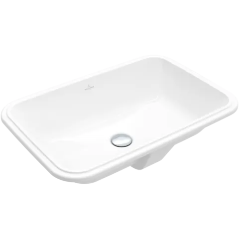 Раковина для установки под столешницу Villeroy & Boch Architectura, 620 x 420 x 180 мм, с переливом, нешлифованный, альпийский белый