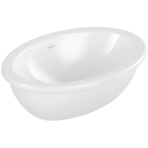 Встраиваемая раковина Villeroy & Boch Loop & Friends, 505 x 360 x 185 мм, с переливом, нешлифованный, альпийский белый