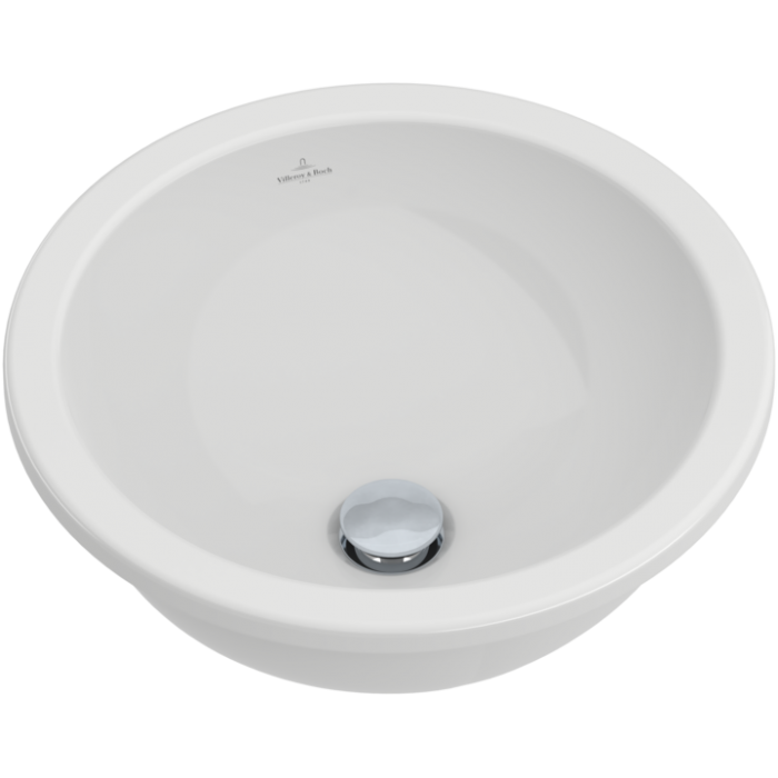 Встраиваемая раковина Villeroy & Boch Loop & Friends, 450 x 450 x 205 мм, с переливом, нешлифованный, альпийский белый
