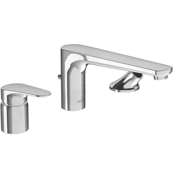 Смеситель для ванны двухвентильный настенный Villeroy & Boch O.novo Start, хром