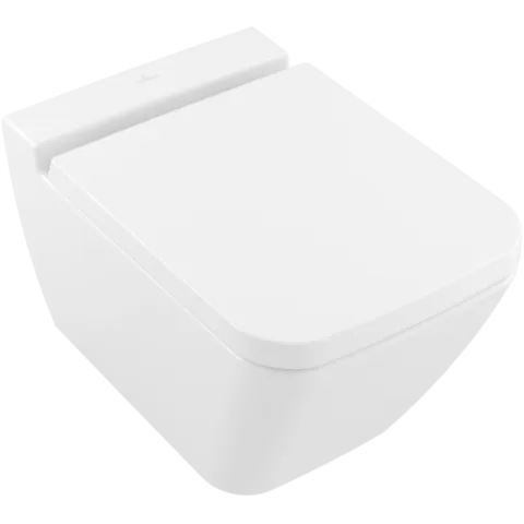 Унитаз с открытым смывным краем Villeroy & Boch Finion, настенный, с DirectFlush, альпийский белый CeramicPlus