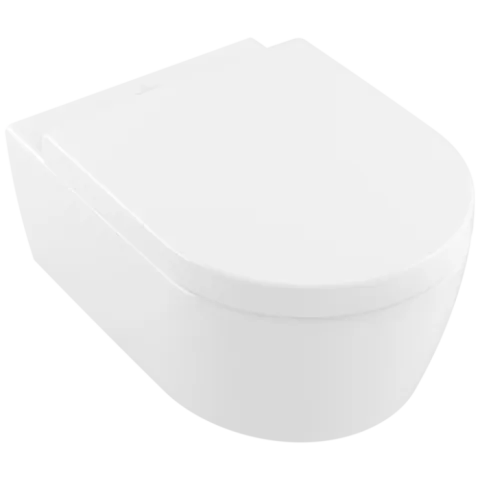 Унитаз подвесной с сиденьем Villeroy & Boch Avento, с DirectFlush, альпийский белый