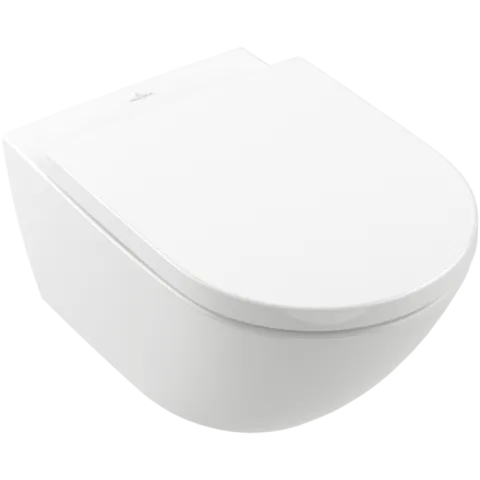Унитаз подвесной с сиденьем Villeroy & Boch Subway 3.0, альпийский белый