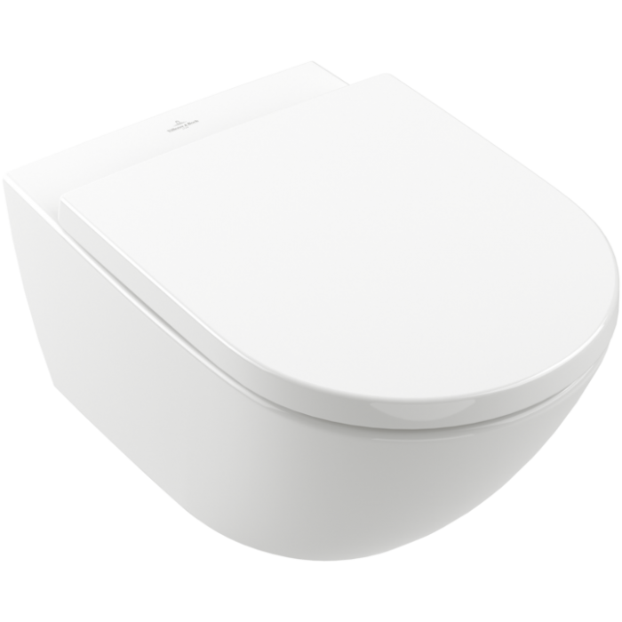 Унитаз подвесной с сиденьем Villeroy & Boch Subway 3.0, альпийский белый