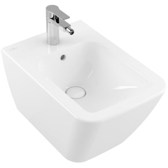 Биде Villeroy & Boch Finion подвесное, альпийский белый CeramicPlus
