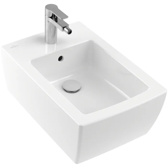 Биде Villeroy & Boch Memento 2.0, настенный, 375 x 560 мм, альпийский белый CeramicPlus