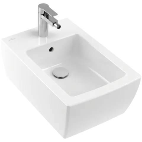Биде Villeroy & Boch Memento 2.0, настенный, 375 x 560 мм, альпийский белый CeramicPlus