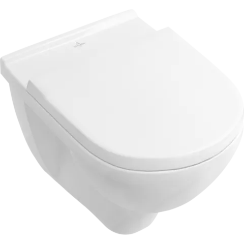 Унитаз подвесной с сиденьем Villeroy & Boch O.novo, альпийский белый CeramicPlus