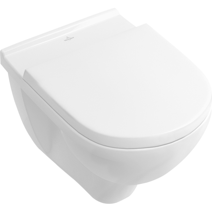 Унитаз подвесной с сиденьем Villeroy & Boch O.novo, альпийский белый CeramicPlus