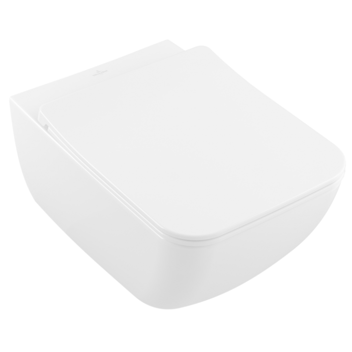 Унитаз подвесной с сиденьем Villeroy & Boch Venticello, с DirectFlush, альпийский белый