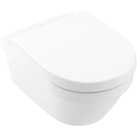 Унитаз подвесной с сиденьем Villeroy & Boch Architectura, с DirectFlush, альпийский белый